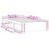 Estructura de cama gris Sonoma 100x200