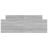 Estructura de cama con cabecero piecero gris Sonoma 140x190