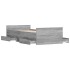 Estructura de cama con cabecero piecero gris Sonoma 100x200