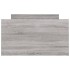 Estructura de cama con cabecero piecero gris Sonoma 100x200
