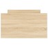 Estructura de cama con cabecero piecero roble Sonoma 100x200