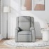 Sillón reclinable de tela gris
