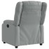Sillón reclinable de tela gris