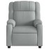 Sillón reclinable de tela gris