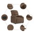 Sillón reclinable de tela