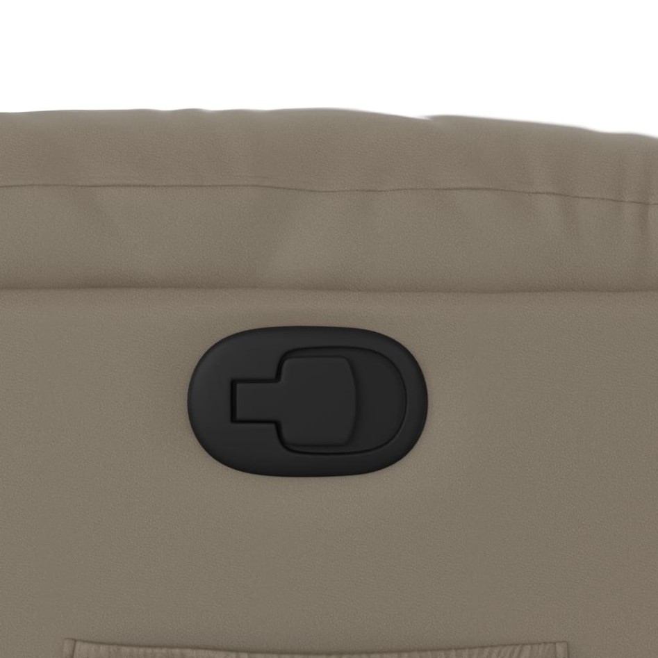 Sillón reclinable de cuero sintético color