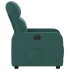 Sillón reclinable de tela verde