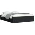 Estructura de cama negra 160x200