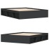 Estructura de cama negra 160x200
