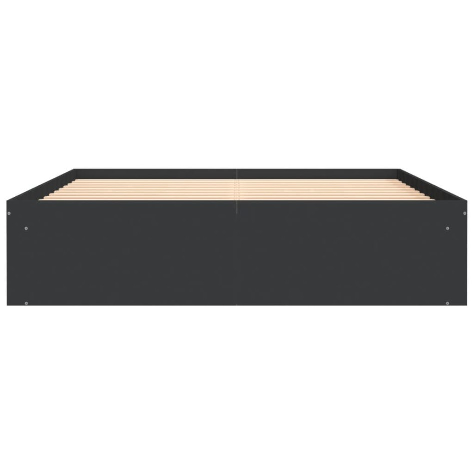 Estructura de cama negra 160x200