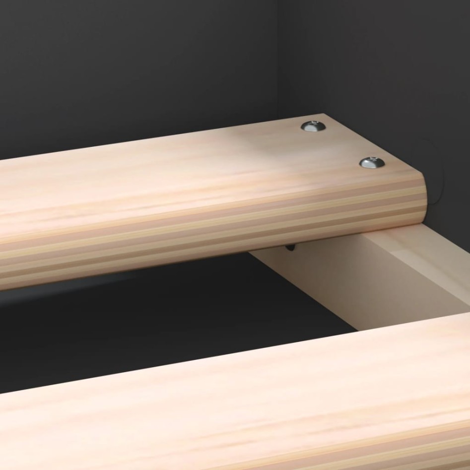 Estructura de cama negra 160x200