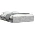 Estructura de cama gris hormigón 160x200