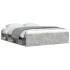 Estructura de cama gris hormigón 140x190
