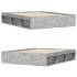 Estructura de cama gris hormigón 140x190