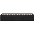 Estructura de cama doble pequeña sin colchón negro 120x190
