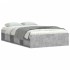Estructura de cama gris hormigón 120x190