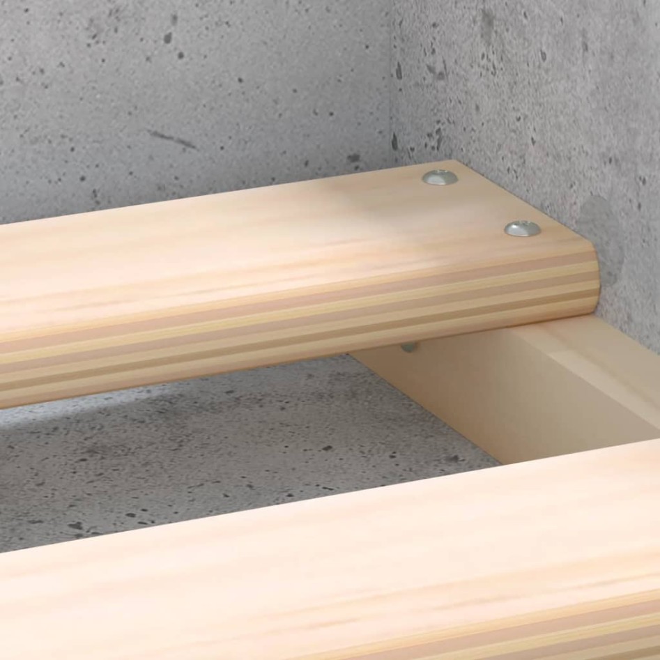 Estructura de cama gris hormigón 120x190