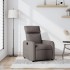 Sillón reclinable de tela gris