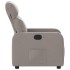 Sillón reclinable de tela gris