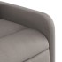 Sillón reclinable de tela gris
