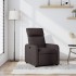 Sillón reclinable de tela marrón
