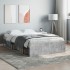 Estructura de cama gris hormigón 120x200