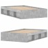 Estructura de cama gris hormigón 120x200