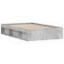 Estructura de cama gris hormigón 120x200