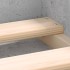 Estructura de cama gris hormigón 120x200