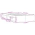 Estructura de cama gris hormigón 120x200