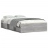 Estructura de cama Sonoma gris 120x200