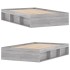 Estructura de cama Sonoma gris 120x200
