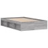 Estructura de cama Sonoma gris 120x200