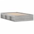 Estructura de cama Sonoma gris 120x200