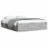Estructura de cama gris hormigón 140x200