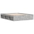 Estructura de cama gris hormigón 140x200