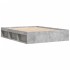 Estructura de cama gris hormigón 140x200