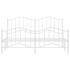 Estructura cama sin colchón con estribo metal blanco 160x200