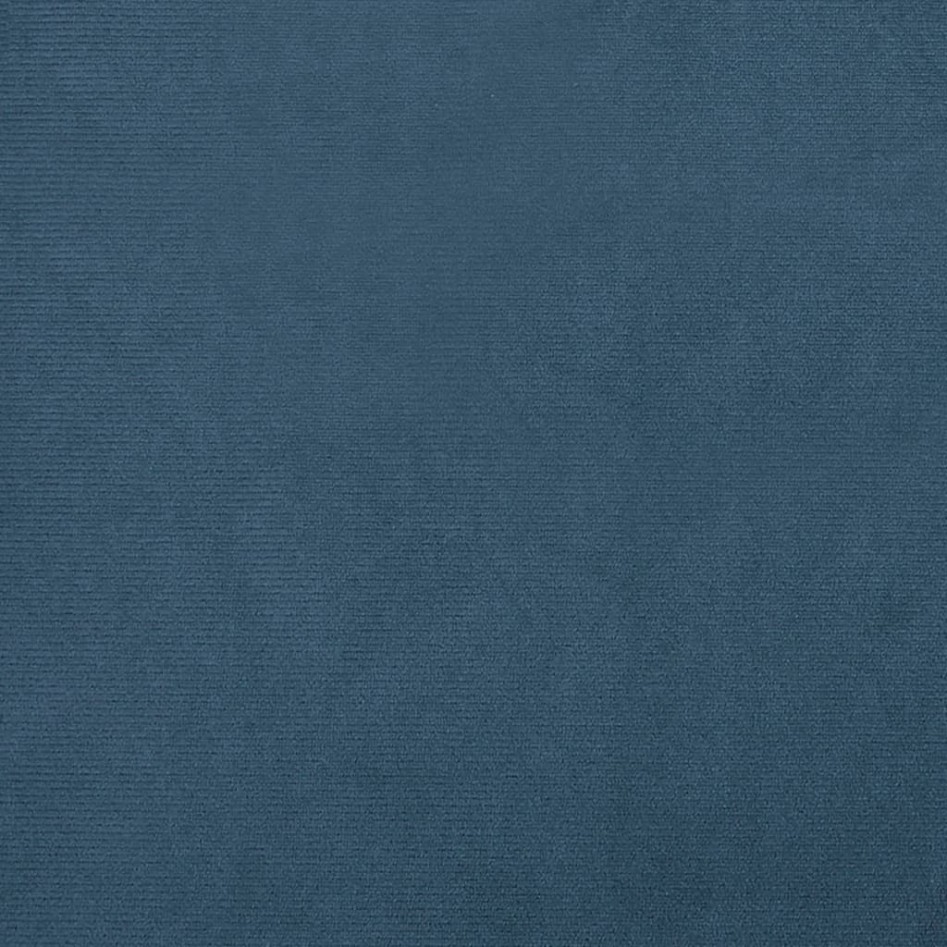 Sillón con taburete terciopelo azul