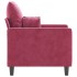 Sillón de terciopelo rojo tinto 60