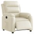 Sillón reclinable eléctrico de cuero sintético