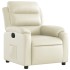 Sillón reclinable eléctrico de cuero sintético