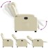 Sillón reclinable eléctrico de cuero sintético