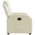 Sillón reclinable eléctrico de cuero sintético
