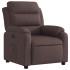 Sillón reclinable eléctrico tela marrón