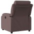 Sillón reclinable eléctrico tela marrón