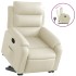 Sillón reclinable elevable cuero artificial color