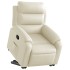 Sillón reclinable elevable cuero artificial color