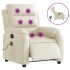 Sillón de masaje reclinable eléctrico cuero sintético