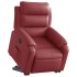 Sillón elevable eléctrico cuero artificial rojo
